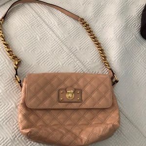 Marc Jacobs neutral pinkish tan chain purse